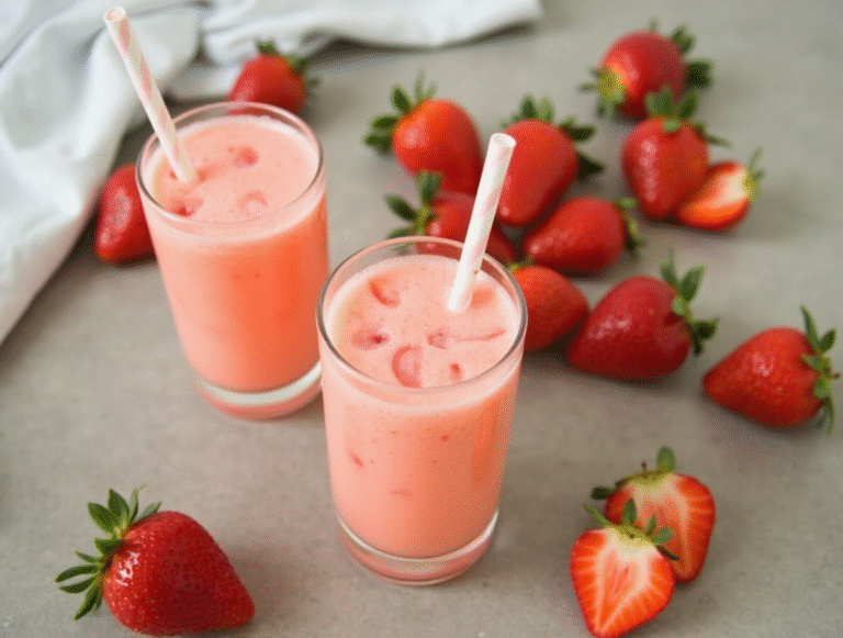 The Secret to Perfect Creamy Strawberry Agua Fresca (Easy 10-Minute Recipe)