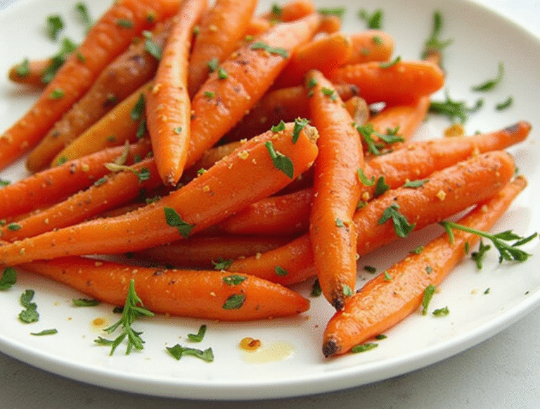 Honey Garlic Butter Roasted Carrots