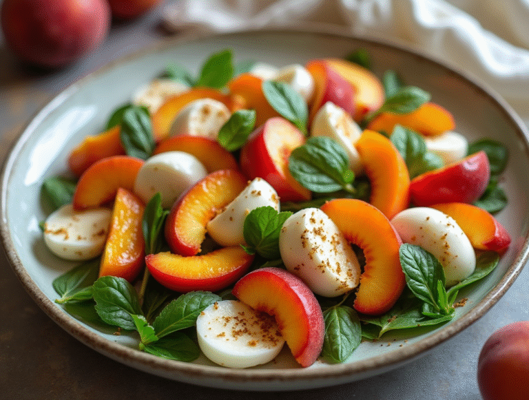 Summer’s Best Peach Caprese Salad: Fresh, Simple, Stunning