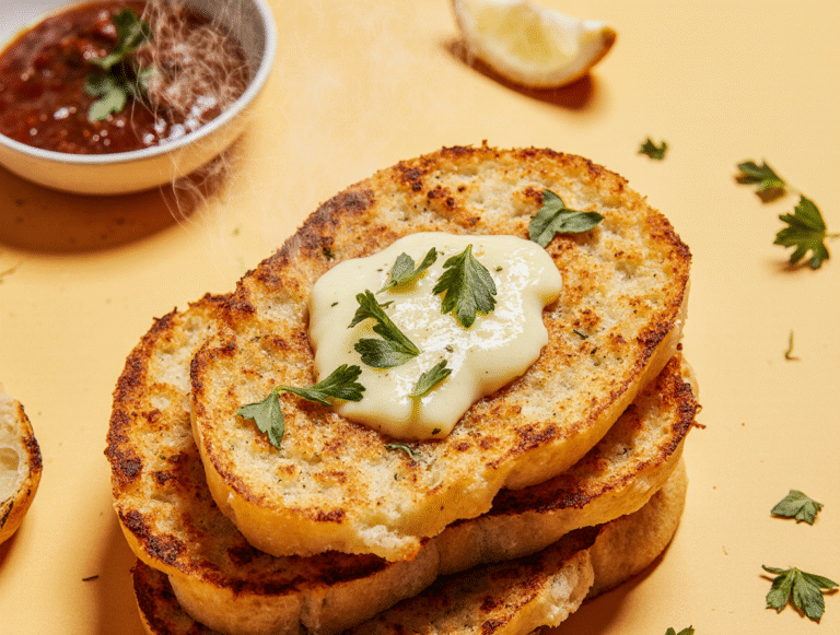 Air Fryer Tortilla Garlic Bread