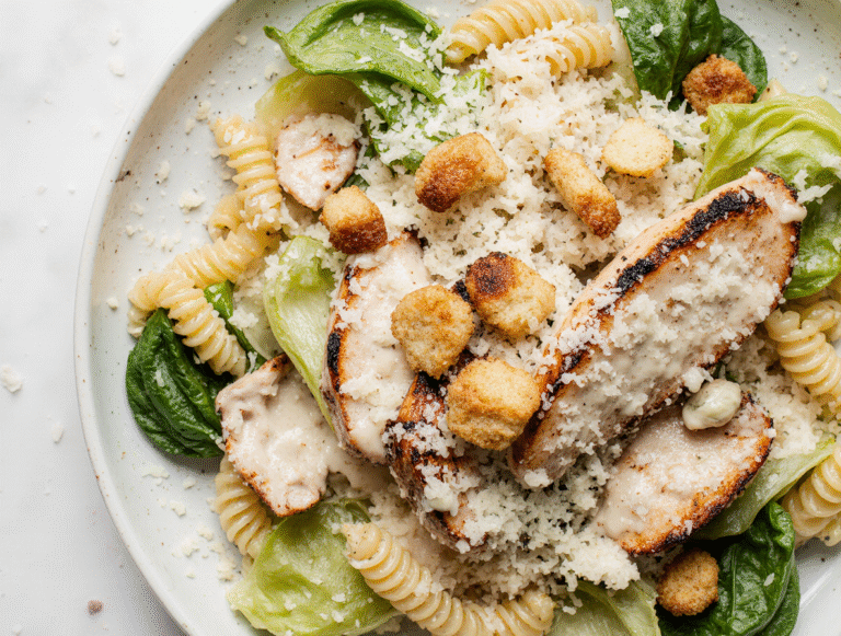 The Perfect Chicken Caesar Pasta Salad (Better Than Restaurant-Style)