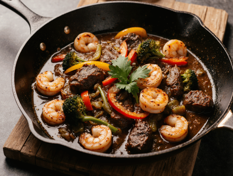 Restaurant-Quality Shrimp and Steak Stir Fry: A Chef’s Secret Recipe