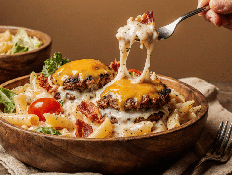 The Secret to Perfect Loaded Alfredo: A Bacon Cheeseburger Twist You Need to Try