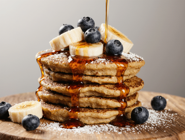 Mashed banana pancakes