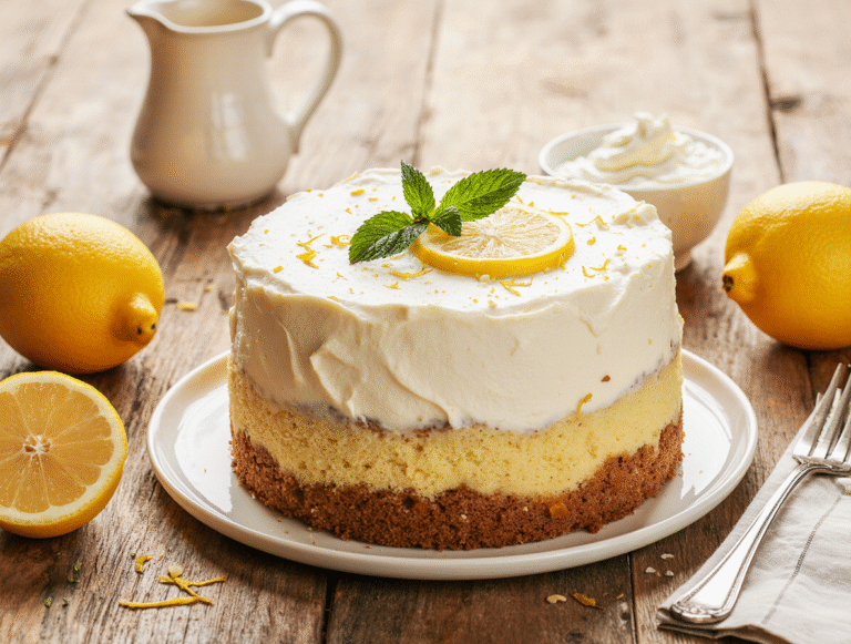 The Secret to Perfect Italian Lemon Cream Cake (Better Than Restaurants)